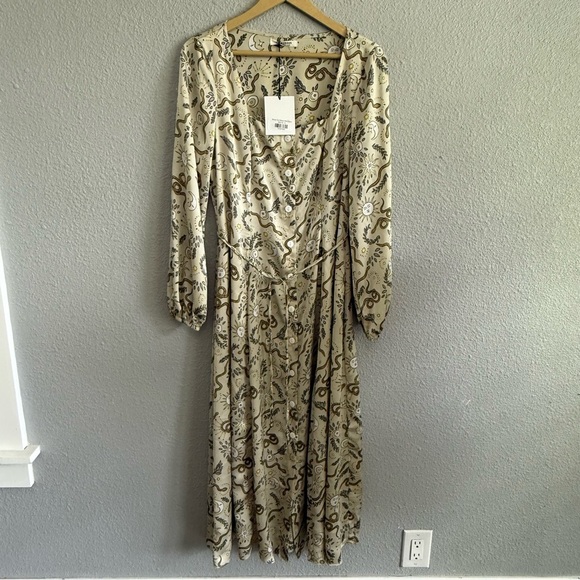 Sun, Snake, Moon & Stars Midi Dress Size 8 NWT - Picture 1 of 7
